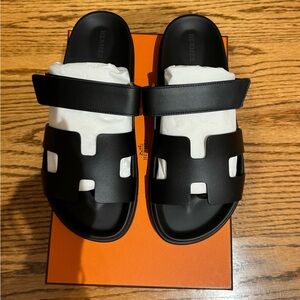 SOLD! Authentic Hermes Chypre sandal Techno-sandal in calfskin
